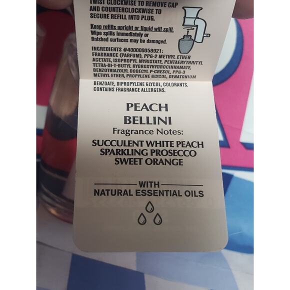 BBW Peach Bellini FRUITY & HAPPY Fragrance Wallflower Refills - Picture 2 of 2